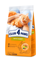CLUB 4 PAWS SUCHA KARMA DLA KOTÓW - KRÓLIK 2 kg