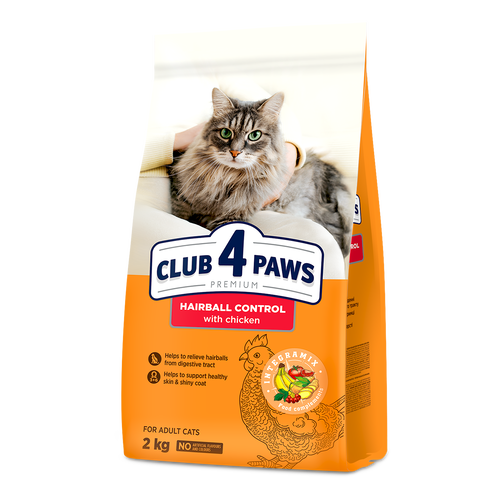 CLUB 4 PAWS dla kotów - Hairball control 2 kg