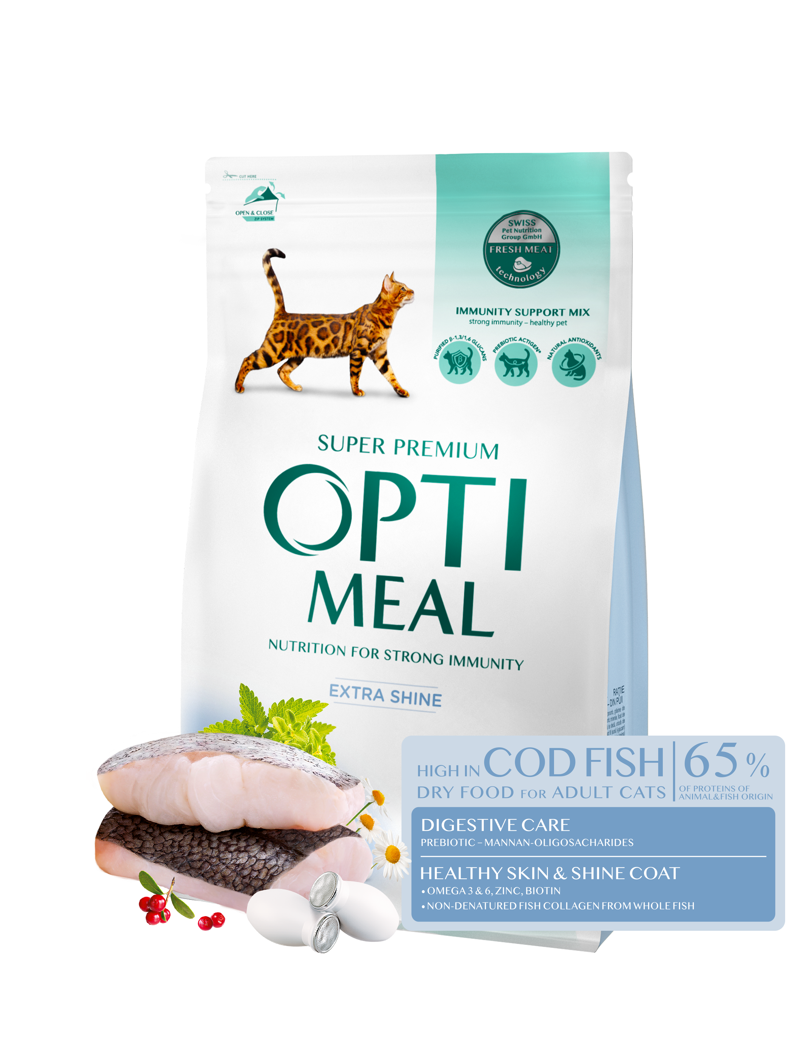 OPTIMEAL Super Premium sucha karma dla kotów - dorsz 700 g