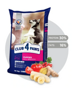 CLUB 4 PAWS Premium sucha karma dla szczeniąt – Kurczak, 14 kg