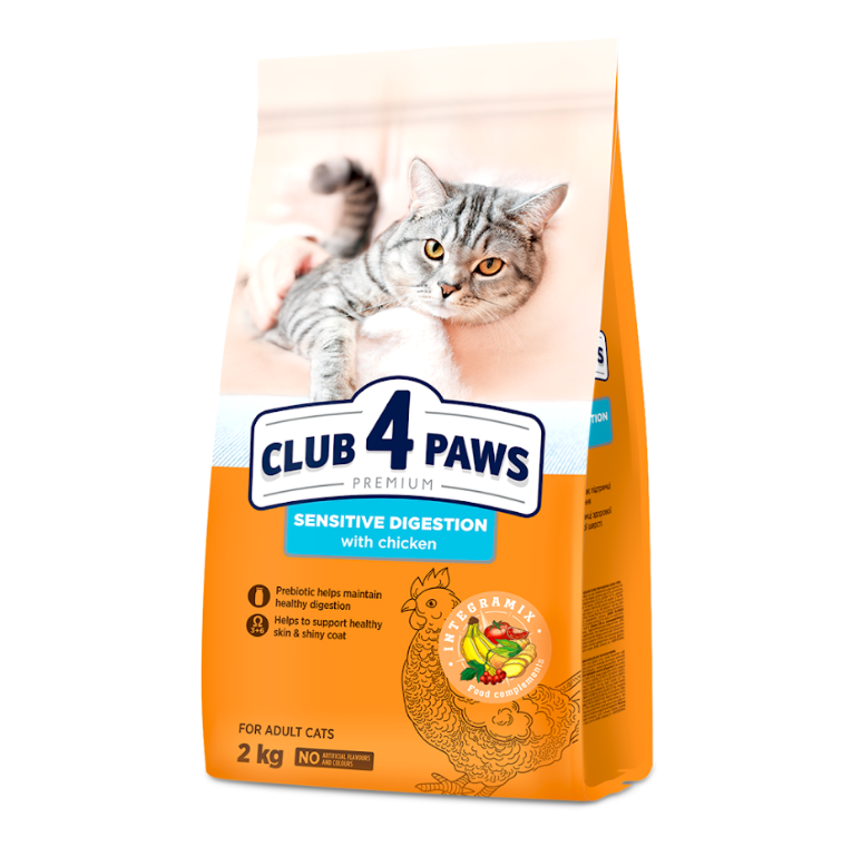 CLUB 4 PAWS sucha karma dla kotów Sensitive 2 kg
