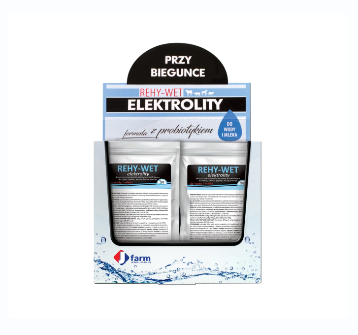 REHY-WET elektrolity z probiotykiem do wody i mleka 100g