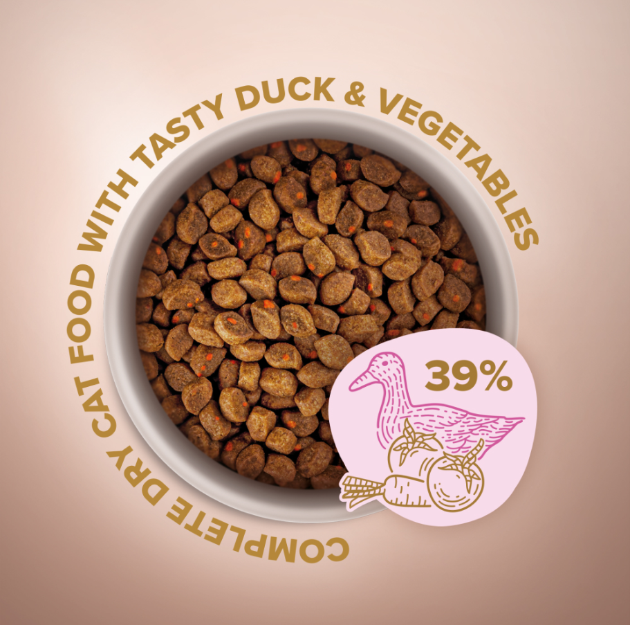 CLUB 4 PAWS SELECTION - KACZKA I WARZYWA SUCHA KARMA DLA KOTÓW 0,3kg
